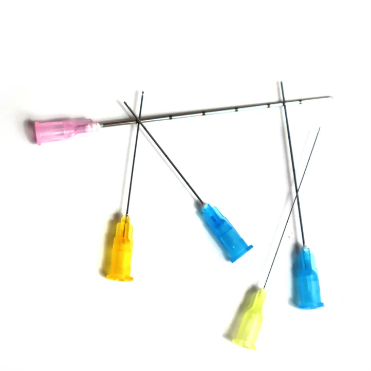 fine micro cannula Disposable Hypodermic Needle 21g 50mm Blunt Tip Cannula