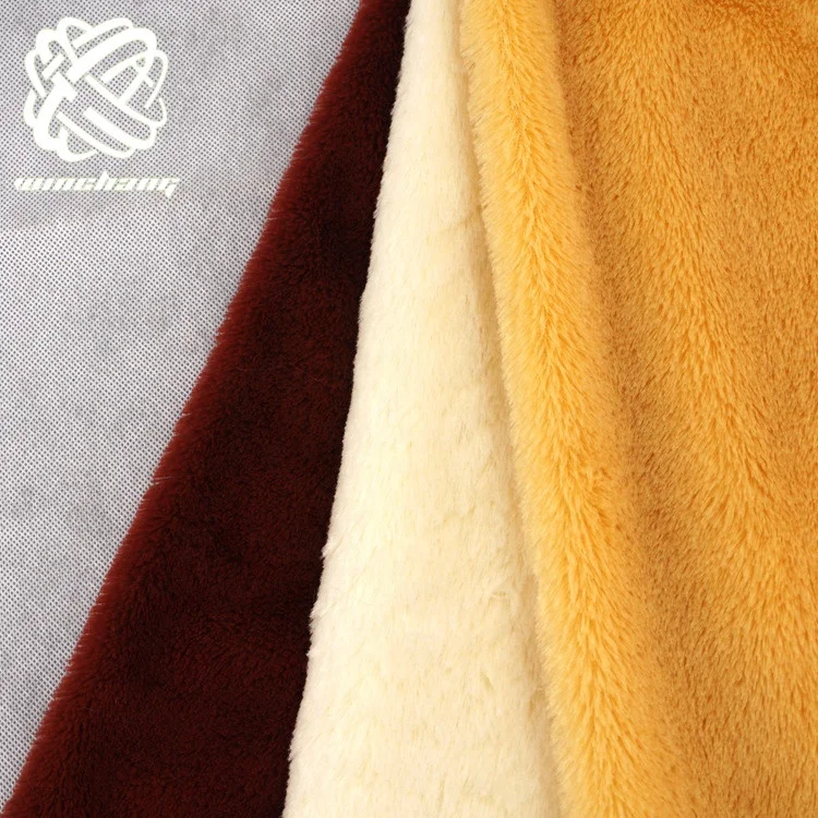 2021 Fashion Style Artificial 100% Polyester PV Plush Faux Fur Fabric For Shoes Lining Carpet Garment Fake Fur