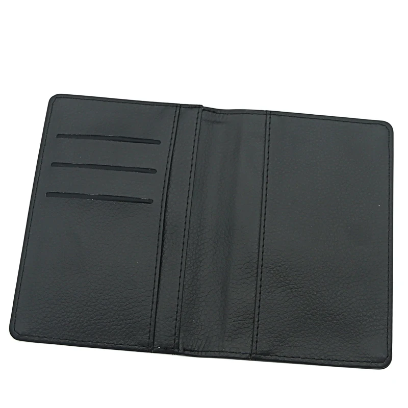 High Quality OEM Customized LOGO Sublimation Heat Transfer Printable PU Leather Passport Holder