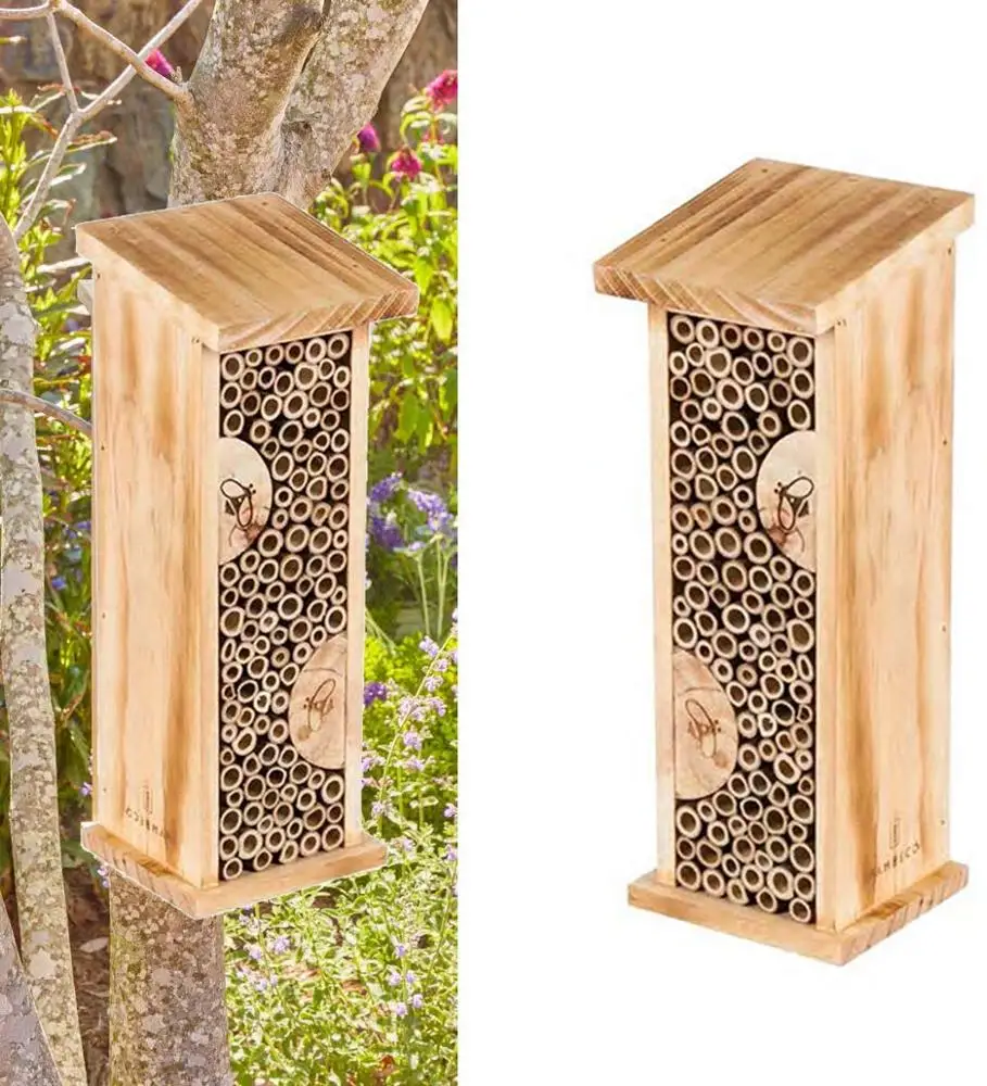 Chinese Hanging wooden insect hotel hot bee house butterfly house ibei