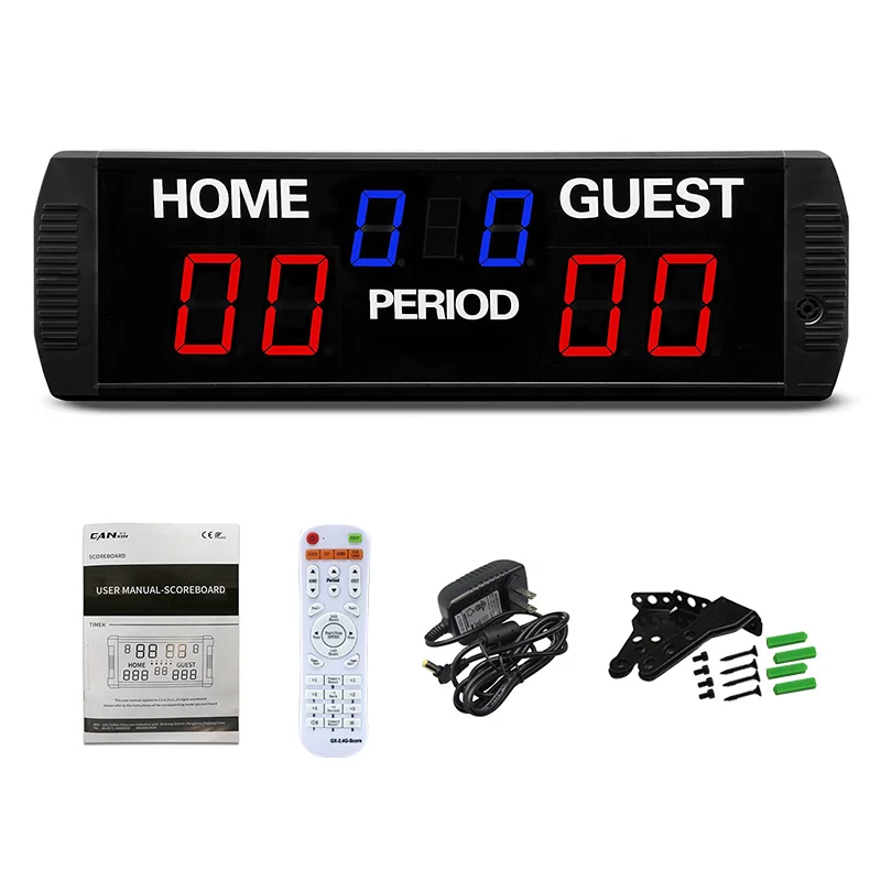 Electronic Football Scoreboard Tabletop Basketball Digital Scoreboard for Tennis Volleyball Baseball Score Record Keeper Board