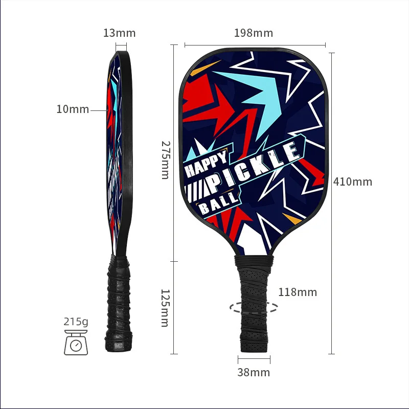 Factory Carbon Fiber Pick Racket PP Racket Pickleball Paddle Tennis Sports Ball Sports Children Game Glass fibre Squash Rackets