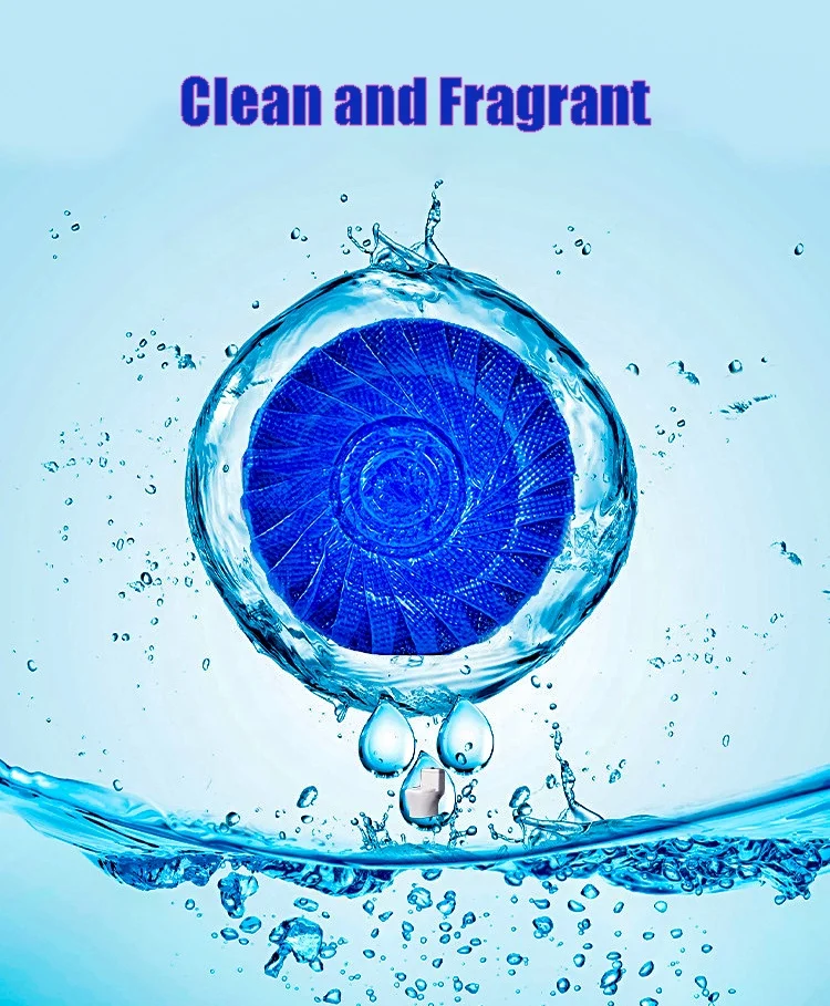 Classic style Toilet air freshener 50g toilet cleaning ball sterilization deodorant blue bubble