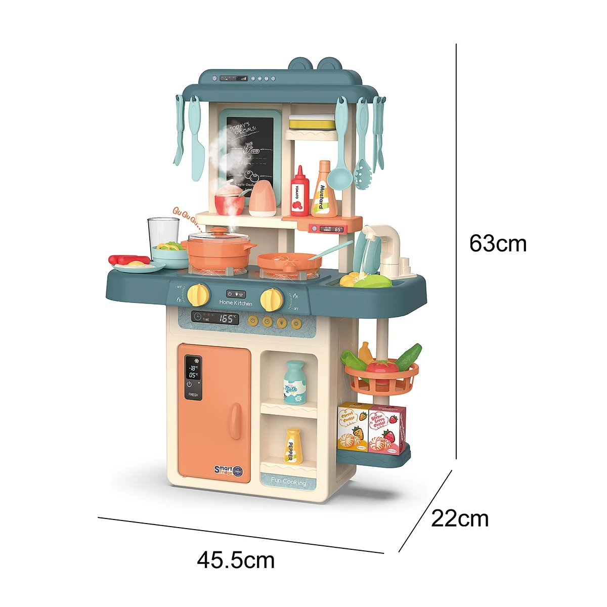 Plastic Spray Realistic Lights Sounds Pretend Play Preschool Cooking Game Set Kitchen Toys For KIDS