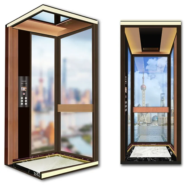 FUJI Passenger Elevator Lift  Machine Room Above Geared Traction Insan Asansoru Electric Elevator