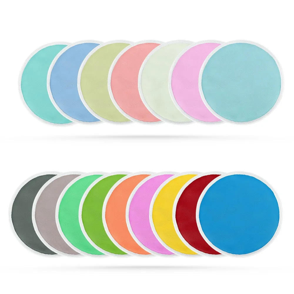 Fearless leakproof non-woven washable nursing mums reusable fabric breast milk pad 4pcs reusable cotton bigger