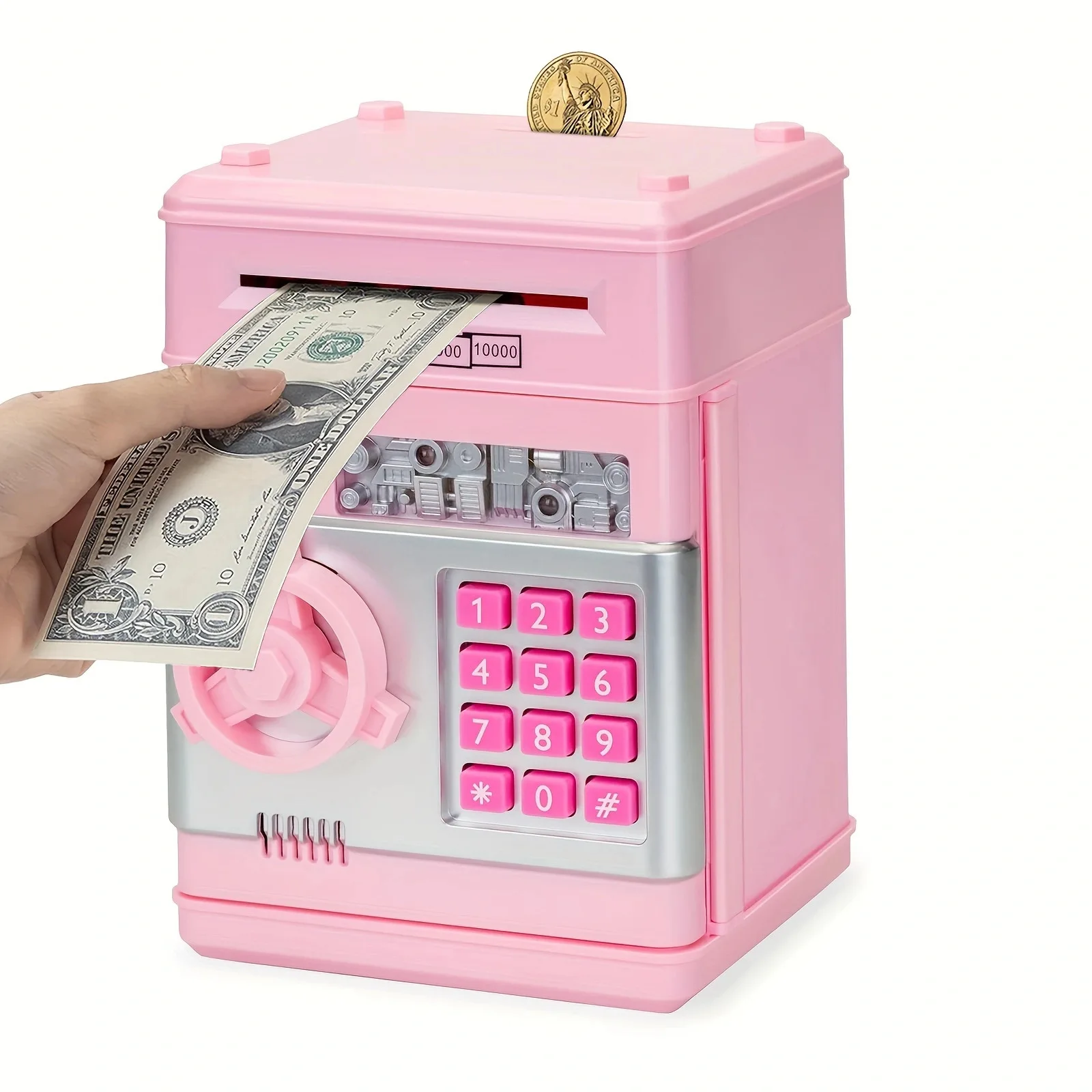 Christmas piggy bank for kids new year gifts Electronic Piggy Banks Money Savings Box Toys Mini ATM Coin Bank for Children