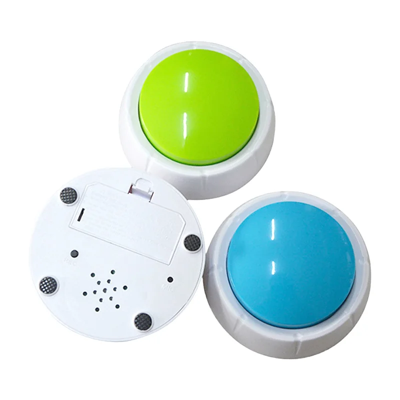 Coolest Pet Dog Interactive Toys Bulk Sound Custom Puppy Communication Talking Buzzer Button Dog Train Push Button