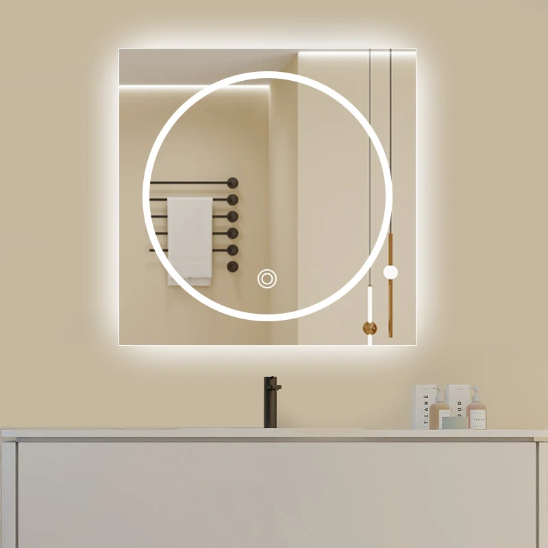 contemporary design bathroom mirror with led light smart led bathroom mirror with touch screen mirror with led light