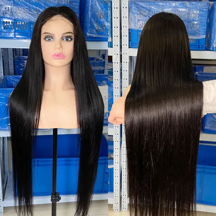 
 Необработанные Бразильские натуральные человеческие волосы, парики на сетке, предварительно выщипанные, 13x13x6 швейцарские, Hd, прозрачные, на сетке, фронтальные парики для черных женщин  