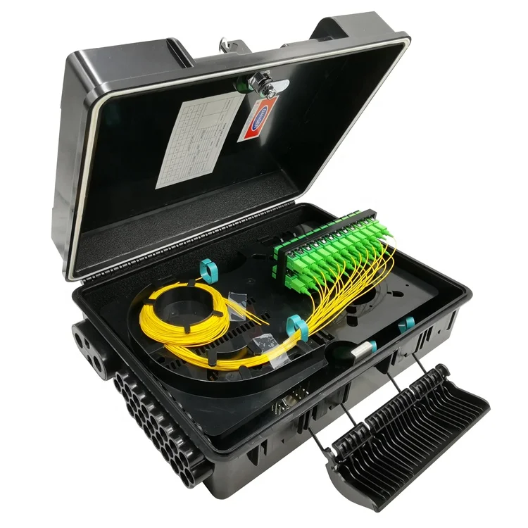 1X16 PLC Splitter 24 Cores Distribution Box Outdoor Ftth Fiber Optic Terminal Box