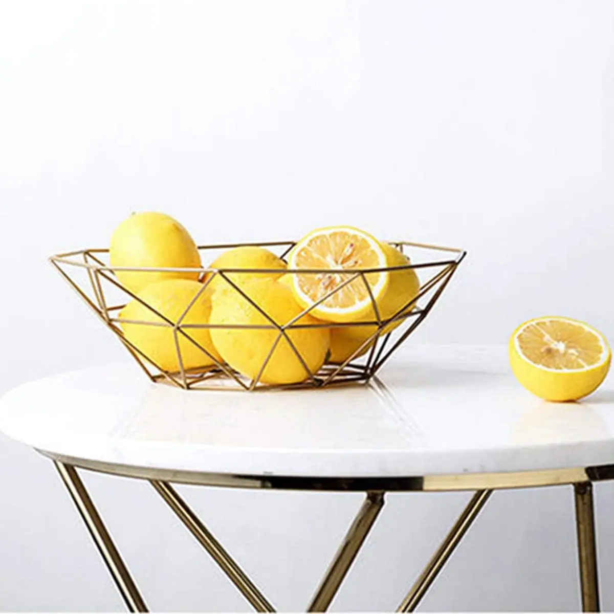 Fruit Bowl Metal Iron Art Wire Fruits Storage Basket for Kitchen Countertop Home Decor