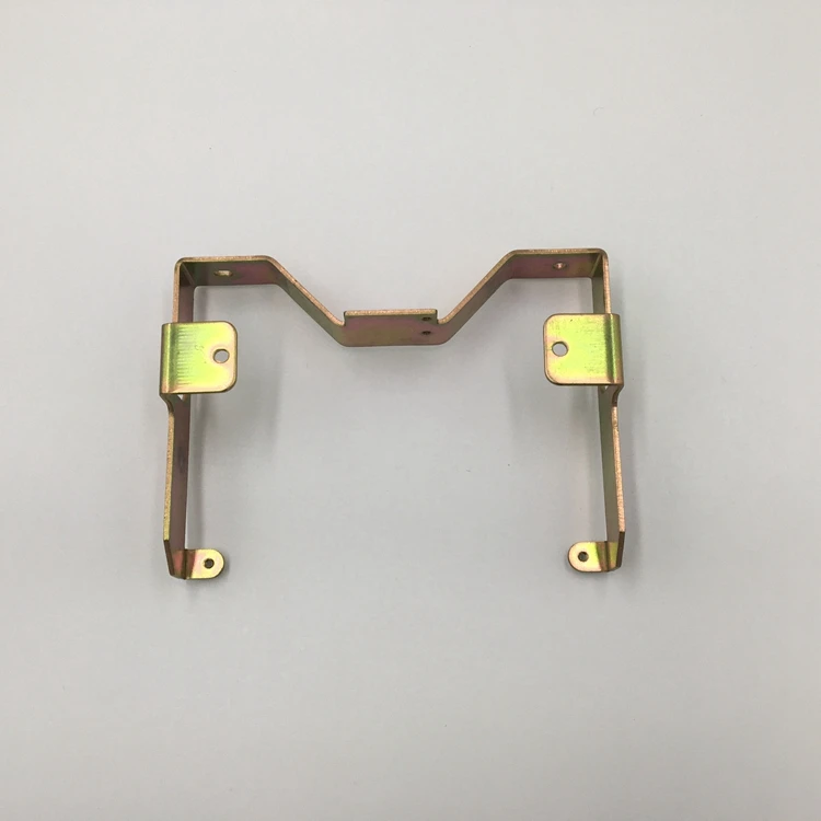 Custom Sheet Metal Fabrication Made Stamping Zinc Plated Metal Support Bracket