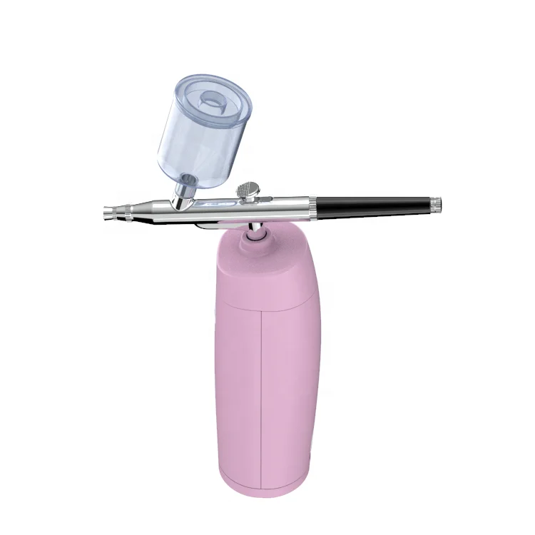 
Amazon Hot selling Mini portable facial oxygen cordless makeup airbrush wireless cosmetic air compressor airbrush kit 