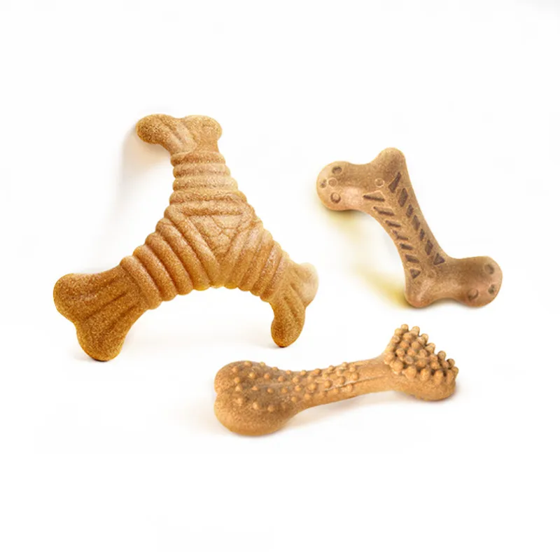 Durable Pet Dog Puppy Toothbrush Dog Dental Care Chew Bones Anti-anxiety Molar Toy