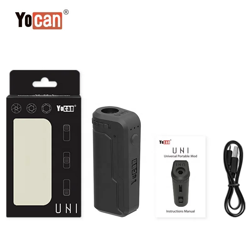 Manufacturer Yocan UNI Box Mod 510 Thread 650mAh Vape Mod With Adjustable Voltage