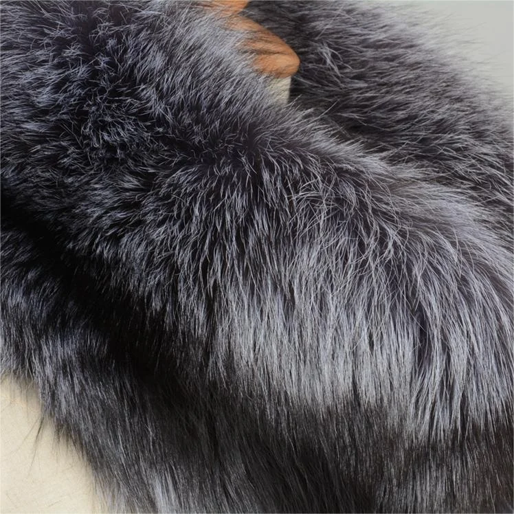Wholesale Winter Custom Thick Warm Real Fox Fur Big Long Real Fox Tail Scarf Whole Big Fox Fur Collar Women Real Fur Scarf