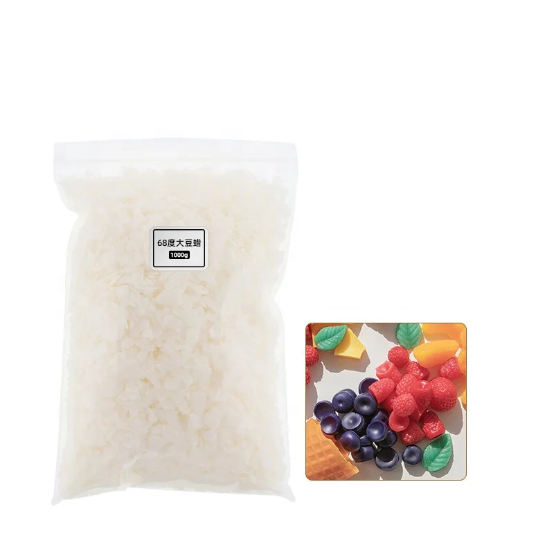 68 Degree Bulk Hard Nature Granular Mold Soy Candle Wax Flakes Soy Wax for Mold Candles Modeling Making