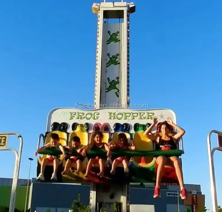 Jumping park thrilling rotate free fall drop tower drop tower amusement rides for sale entertainment equipment jumping