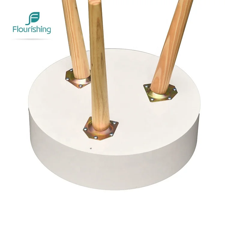 Varnish Painting Modern MDF Tea Round Coffee Table With a Lid Stroge Space