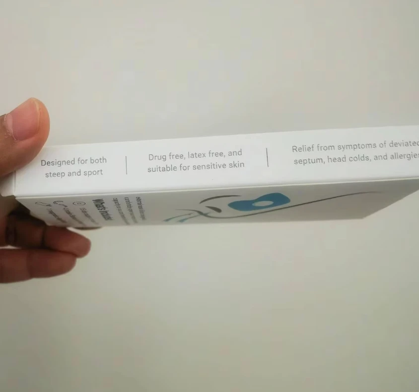 Custom Box for Extra Strength Boost Oxygen Improve Sleep Quality Anti-snoring Right Breathing Magnet Nose Magnetic Nasal Strips