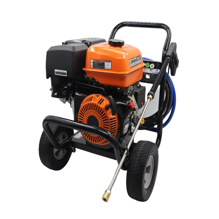 Ome 2700psi/186bar Gasoline High Pressure Car Washer Air Cold With Ar Pump Recoil Starter Factory Price Touring Car Cleaner
