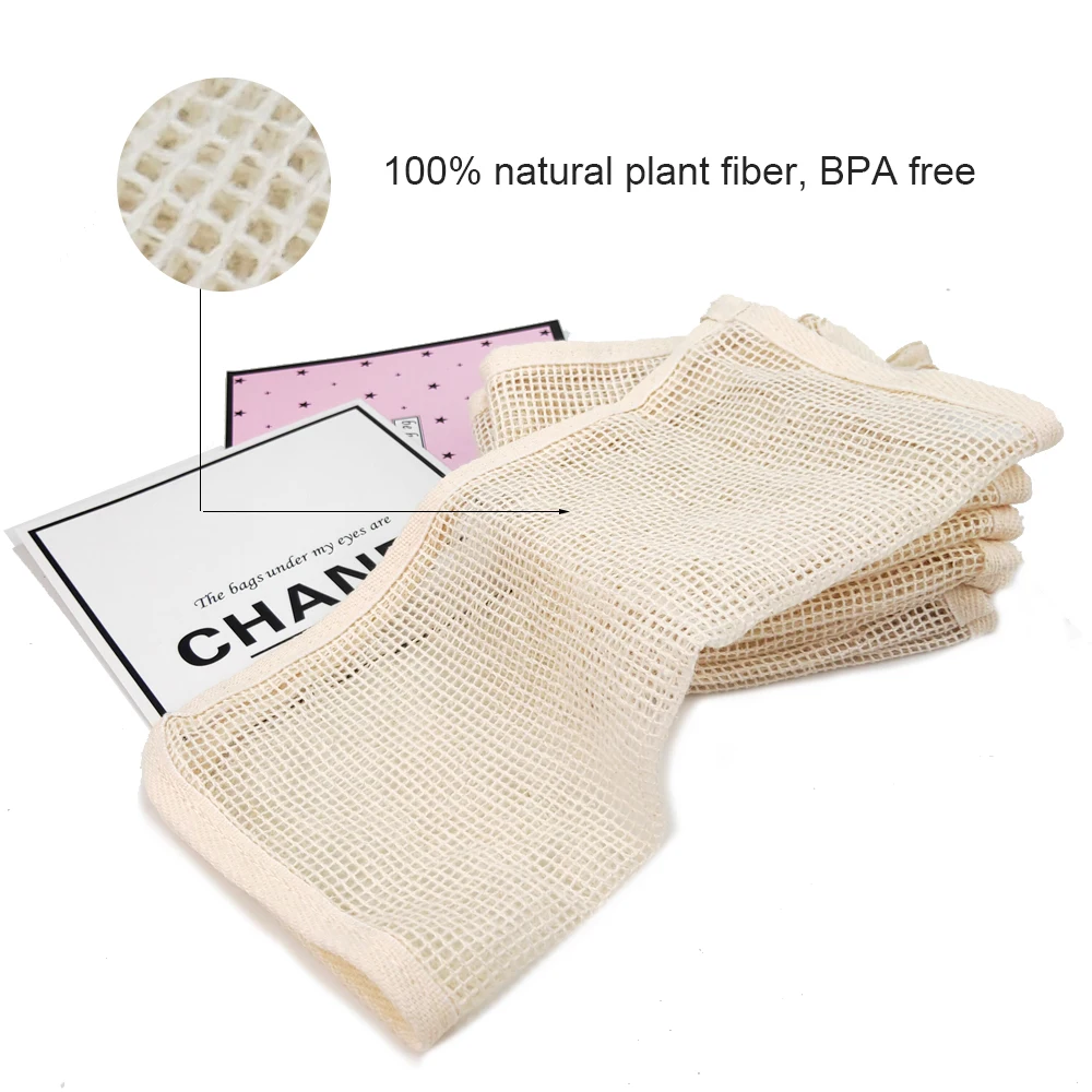 wholesale high quality durable natural Fabric 100% shower Ramie Hemp Mesh  Exfoliating washcloth