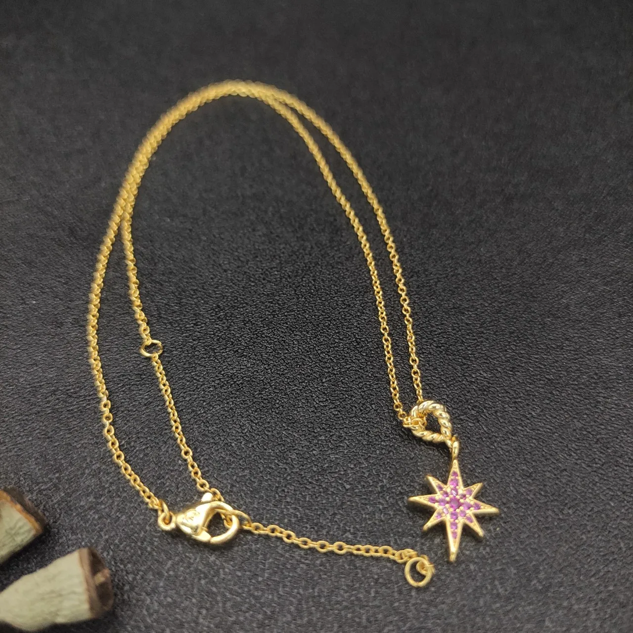 David Yarmans 925 silver wholesale hot selling North Star necklace zircon temperament collarbone chain wedding accessories