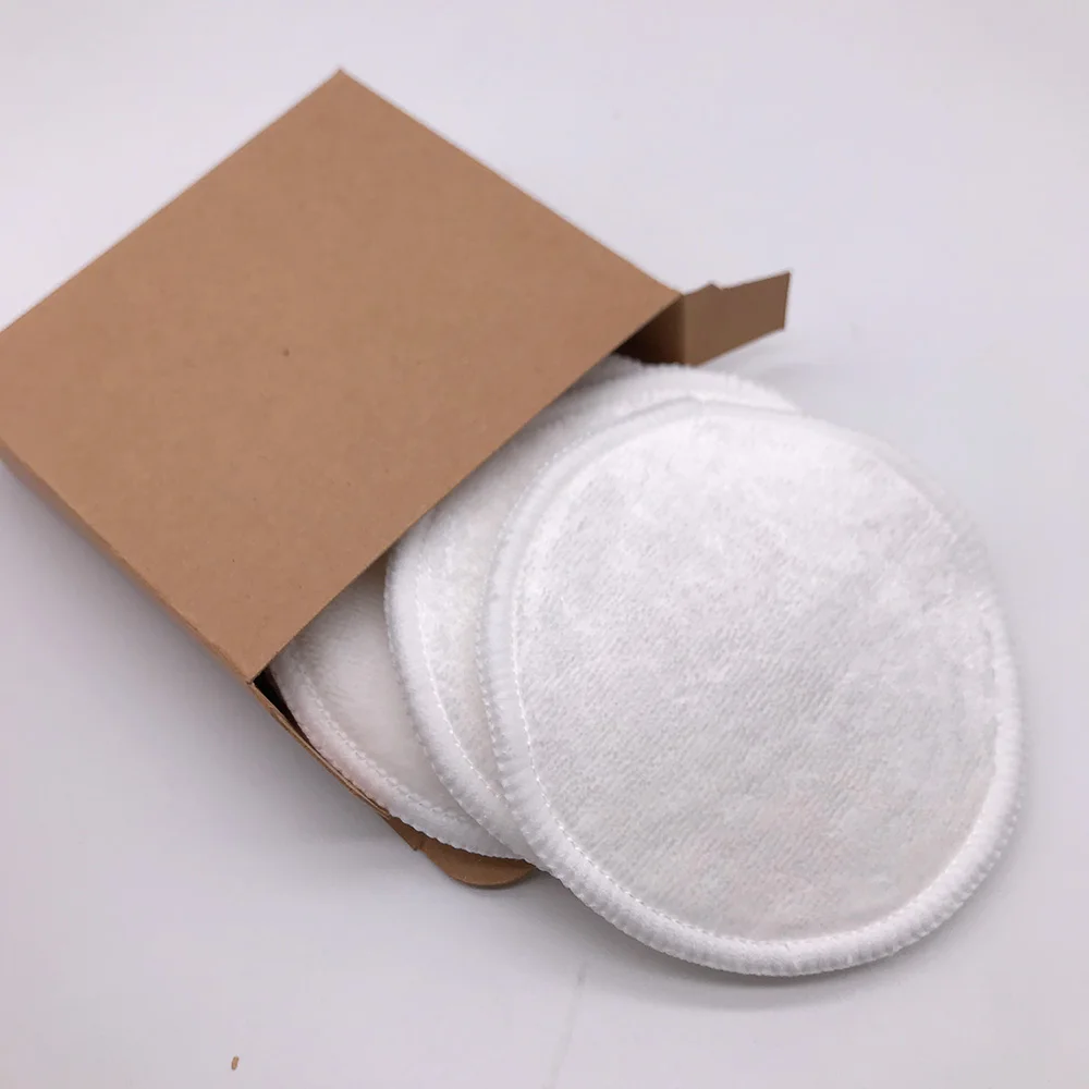 Cotton Makeup Remover Pad Soap Mesh Bag Roexfoliating Pouching Bamboo Washable Eco-friendly Natural Reusable Velvet 8cm Diameter