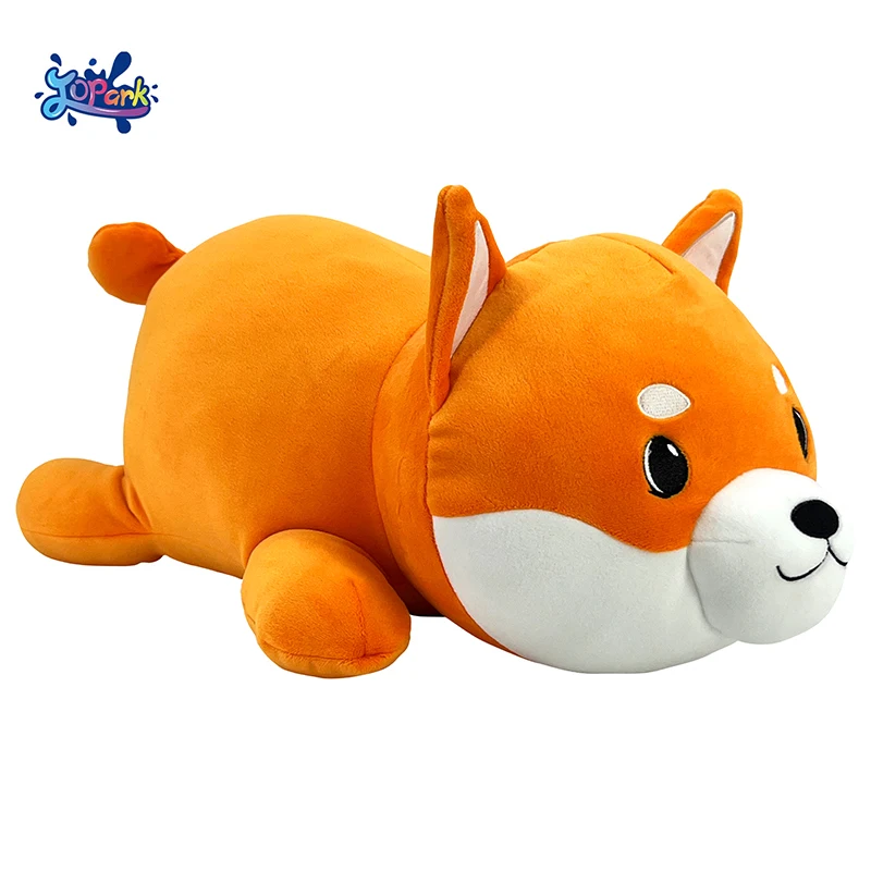 Cute Fox Cuddle Plush Pillow EN71 Custom 40cm Orange Adorable Stuffed Animal Cushion Super Soft Hugging Plushy for Sleep Bedtime