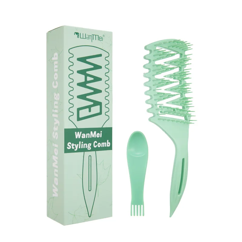 Wholesale discount price hair Massage Head Meridian Comb Raise Skull Top Styling Comb Speed Drying hollow Comb hair brush