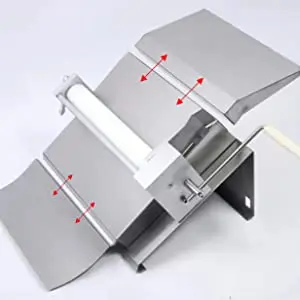 SY-420 Manual Bread Making Rolling Pizza Pasta Tabletop Stainless Steel Pita Cookies Dough Pressing Sheeter Machine Cheap Sale