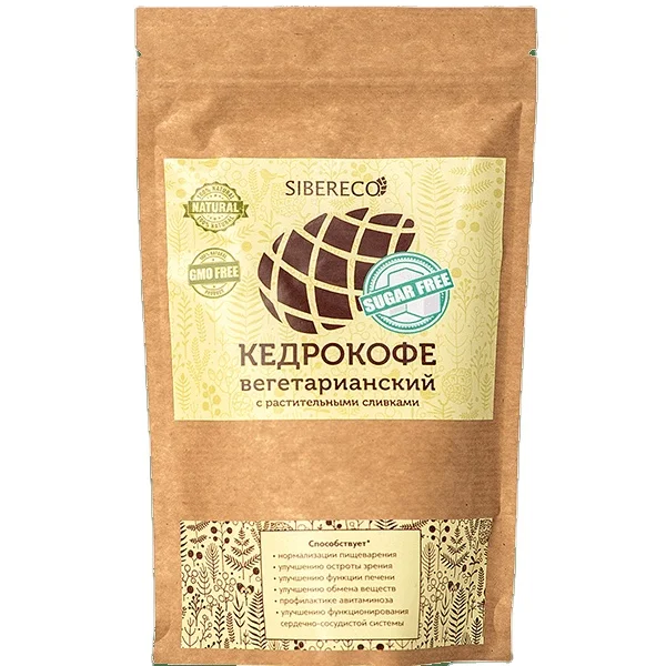 
 Кедровый орех кофе «вегетарианский» 250 г кедровый орех порошок растворимого кофе натуральные ингредиенты  