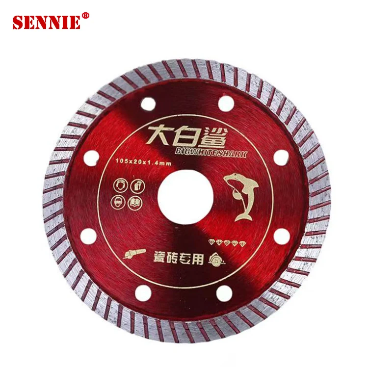 Ultra-Thin 4 Inch Ceramic Tile Cutting Saw Blade Dry and Wet Rock Board Diamond Circular Shape Steel and Plastic Material