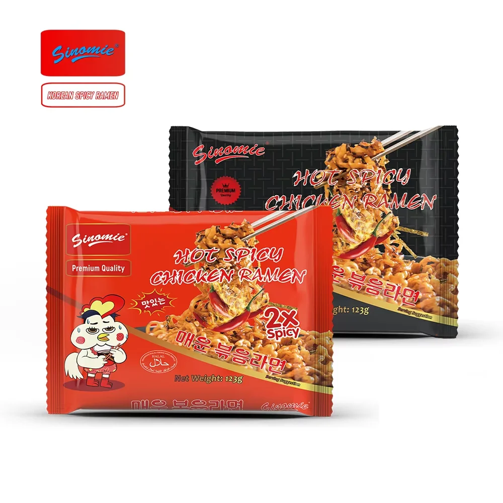 [SINOMIE] Chinese Factory korean 2x spicy noodles halal ramen korean noodles