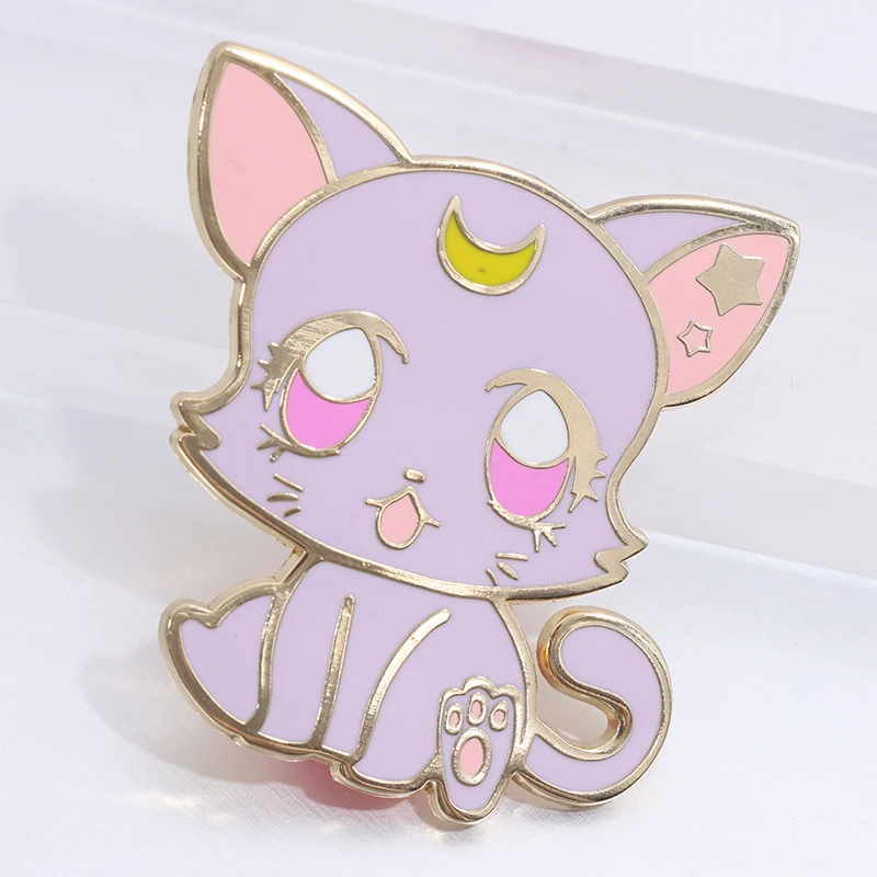 One Piece Enamel lapel pins factory wholesale Cartoon Lapel hat pins metal Badge design logo hard Enamel pin custom