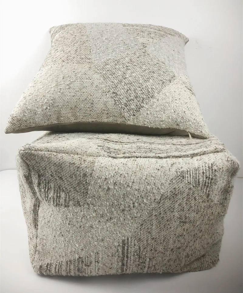 Factory moroccan pouf beach ottoman bench lounge chair ottoman India ottoman stool