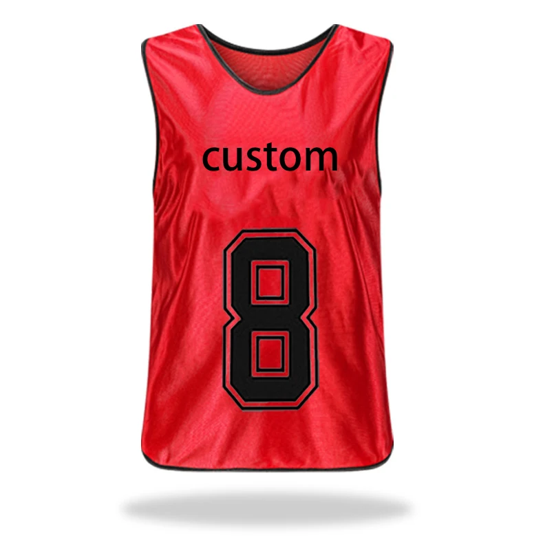New innovative product breathable jednolity number kamizelki dal pinni soccer team jerseys uniform set basil pinnies jerseys