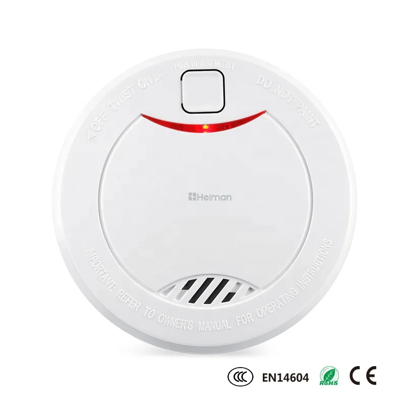 HEIMAN VDS fire alarm smart smoke sensor EN14604 smoke alarm detector with 10 years battery lifetime