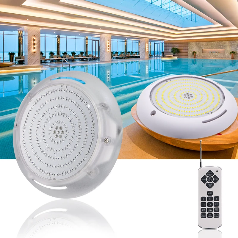 Huaxia Miini 170mm Swimming pool light 18W RGB color changing Resin Filled Underwater LED piscina lamp