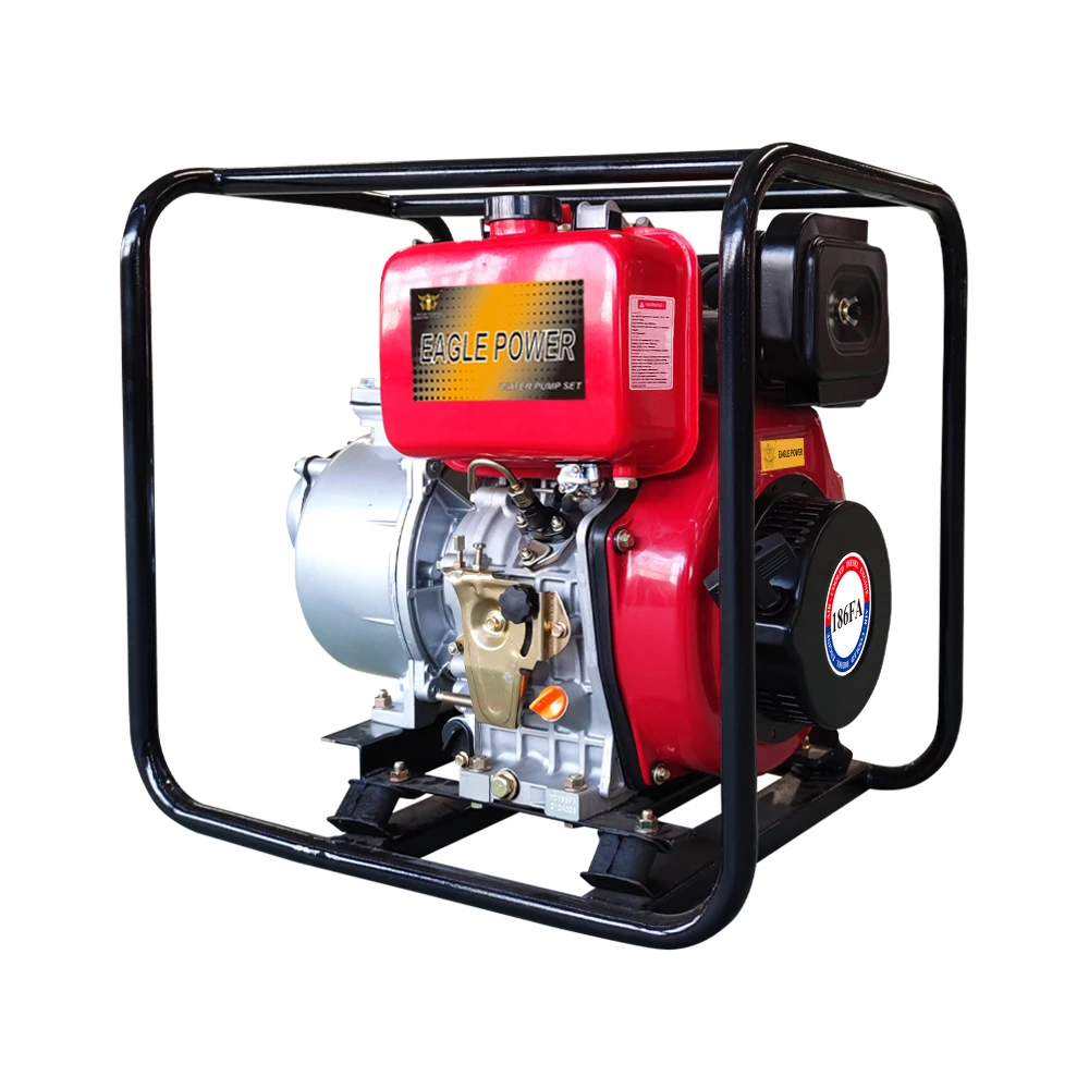 Eagle Power 3 inch 4inch diesel air cooled engine water pump set high pressure agriculture irrigation aluminum water pump
