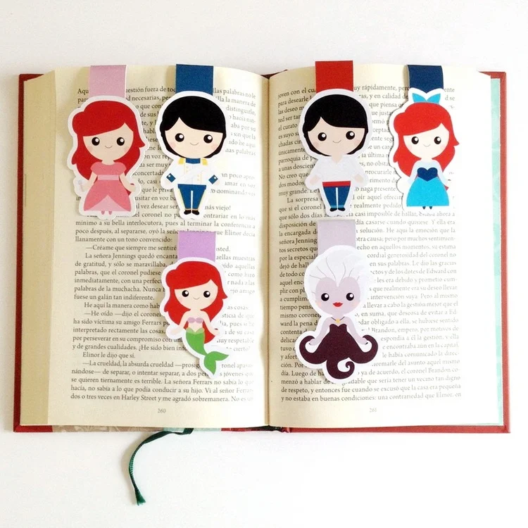 Custom Magnetic Souvenir Bookmark Wholesale Paper Advertising Magnet Bookmark with Cat Design Bookmark Magnet