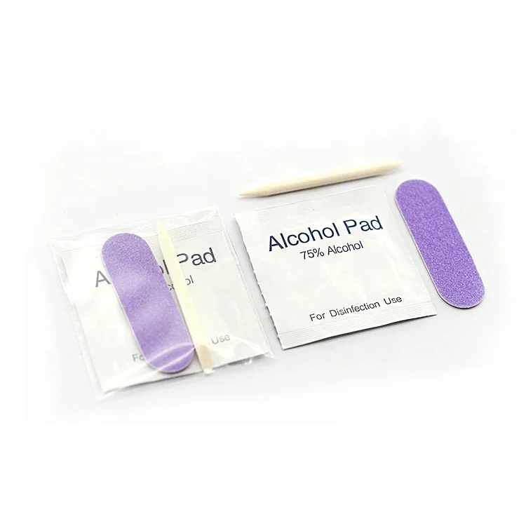 Manicure Pedicure Kit Wearing Nail Art Kit Accessories Wood Chip Mini Nail File Alcohol Chip Tool Set Callus Skin Remover