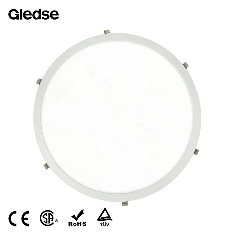 Round led panel light indoor recessed 26W 30W 40W for office and mall