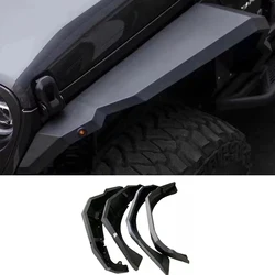 Black Wheel eyebrows Fender Flare Front Rear Kits for Jeep Wrangler JK 2007-2017