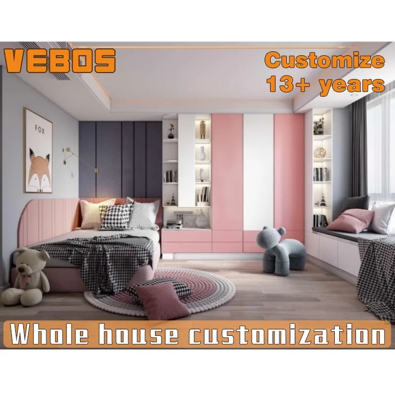 factory direct design Complete customized kids bed room furniture bedroom set and modern child