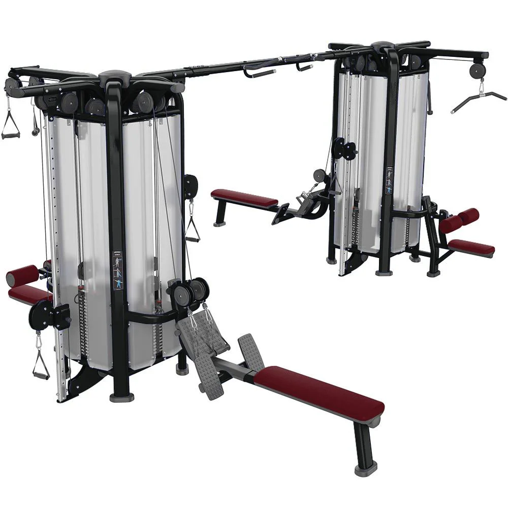 Body building strength training indoor Multi Gym Equipment 8 station multi gym equipment