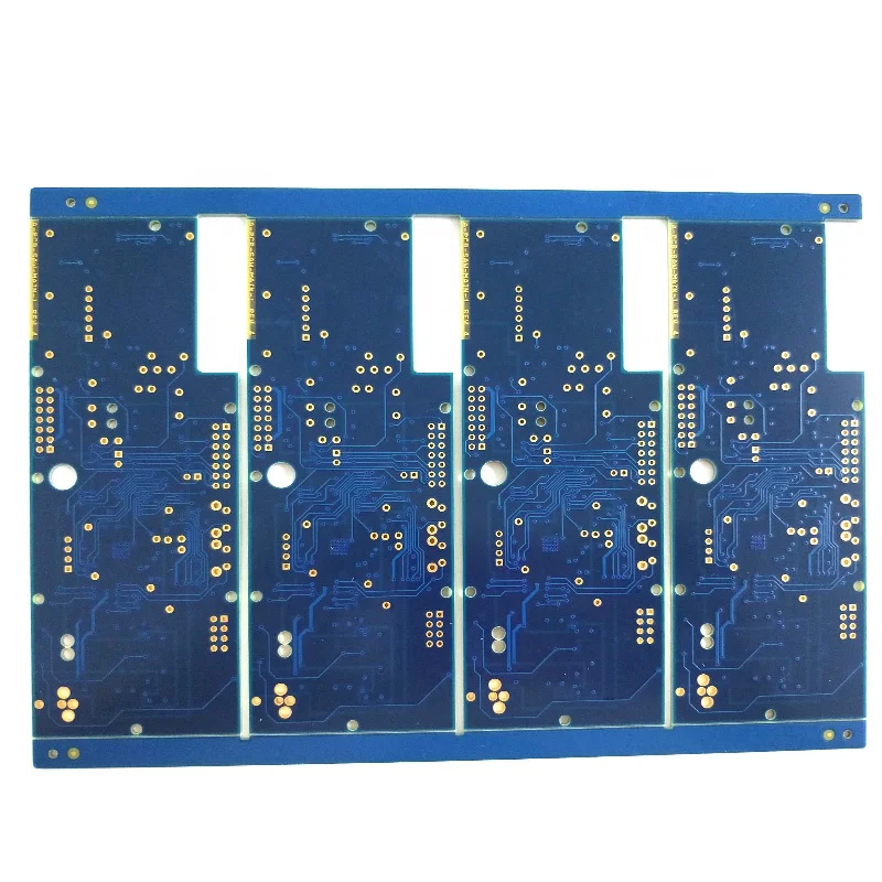 Синий паяльной маски 4 слоев FR4 по подслою никеля блок питания промышленного управления PCB