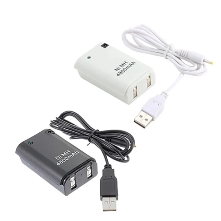 Replacement Batteries 4800mAh for Microsoft Xbox 360 Wireless Game Controller Gamepad Ni MH Battery Pack