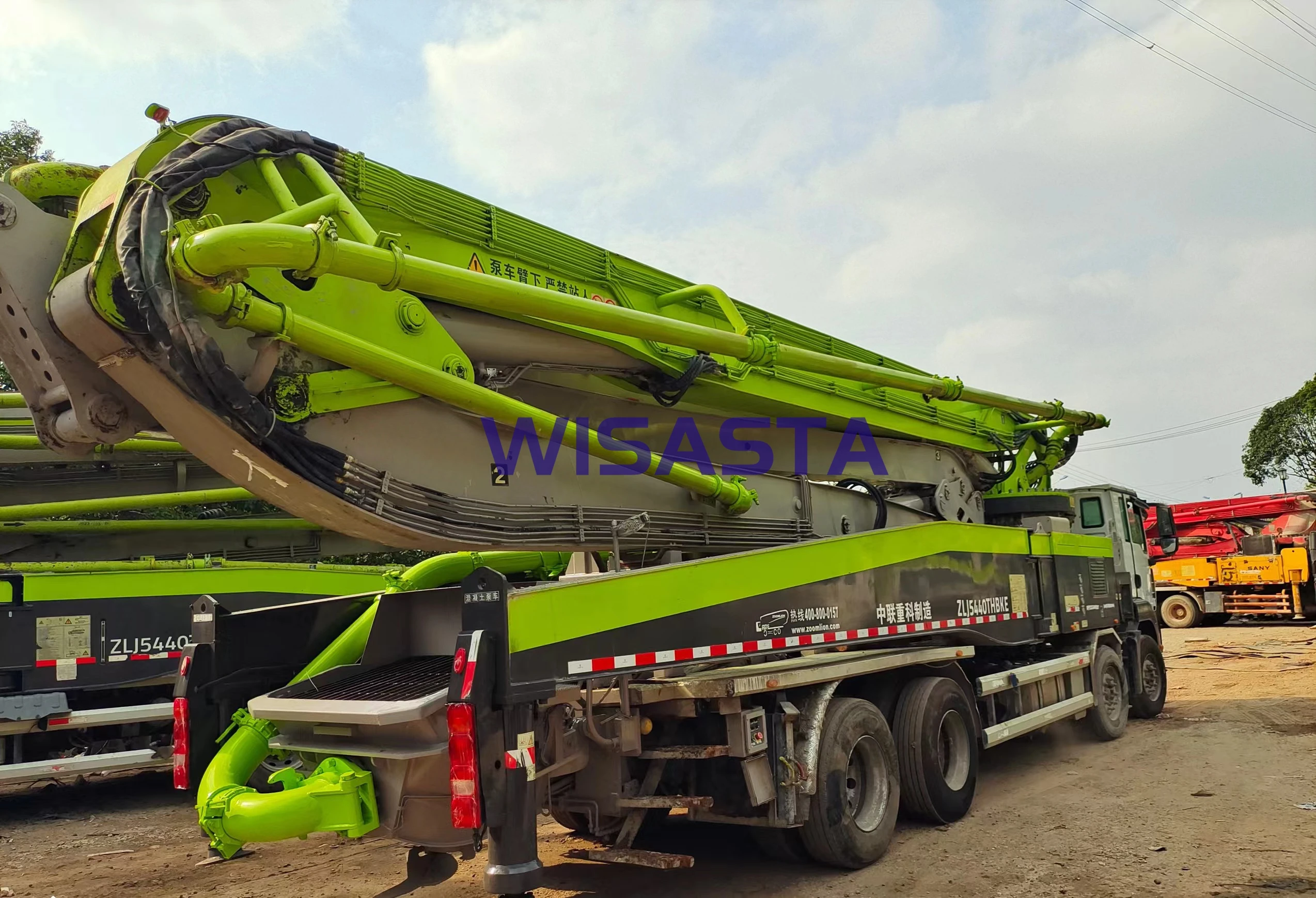 Stocked 2020 Used SITRAK Truck SINOTRUK Chassis  Mobile Pump Machine ZOOMLION 56 meters BOOM length 56X- 6RZ Concrete Truck pump